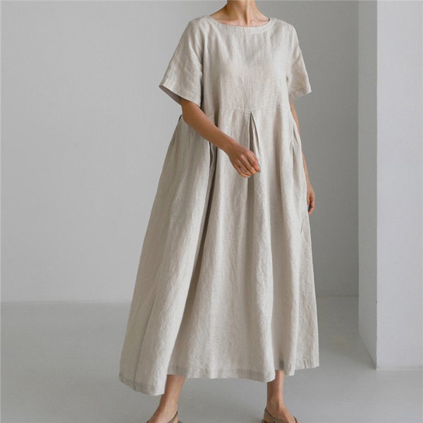 Boho Linen Dress - Etsy