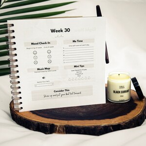 Postpartum Journal | 52 Week Mind, Body, Spirit Healing | New Mom Gift