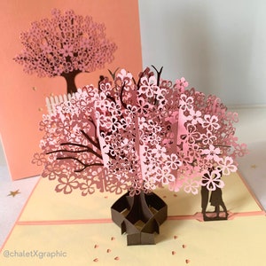 Carte pliable de vueux 3D Haut de gamme -Amoureux | Anlässe festliche Personnalisées Anniversaire les Paare Design innovant style tendance