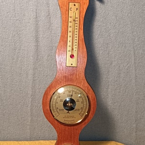 Station météo baromètre de Luxe avec thermomètre hygromètre Messing doré -  pour
