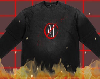 Anti-Ai Two Piece T Shirt