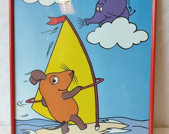 Kinderbild "Die Maus beim "Windsurfen"