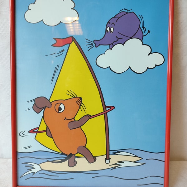 Kinderbild "Die Maus beim "Windsurfen"