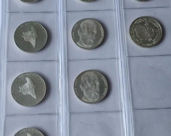 10 DM Silber-Gedenkmünzen, vintage