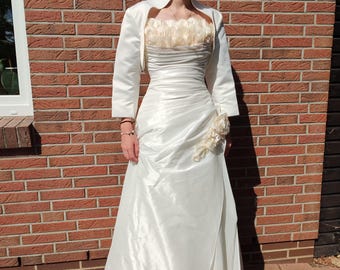 wedding dress with bolero jacket