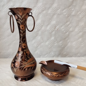 Aschenbecher und Vase orientalisch, vintage