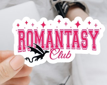 Romantasy Book Club Sticker: Waterproof Kindle, Laptop Decal