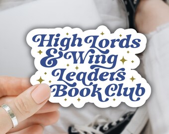 High Lords & Wing Leaders Book Club Sticker - Waterproof Fantasy Decal