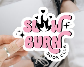 Slow Burn Book Club Sticker - Waterproof Vinyl Decal
