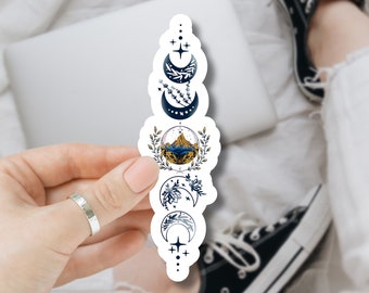 ACOTAR Sticker – Feyre’s Tattoo Star Design – Waterproof Vinyl – Glossy or Glitter – Kindle, Laptop, Water Bottle & More