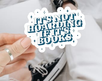 Book Lover Vinyl Sticker, Waterproof Decal for Kindle, Laptop, Water Bottle