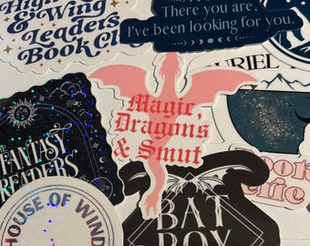 ACOTAR Variety Pack of Stickers, A Court of Thorns and Roses Sticker Pack, Sticker Set for Acotar Lovers, Kindle Acotar Stickers