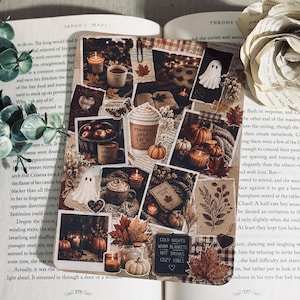 Herfst Kindle-inlegvel voor transparante hoes, herfstachtige Kindle-decoratie met boekenthema, gezellig leescadeau