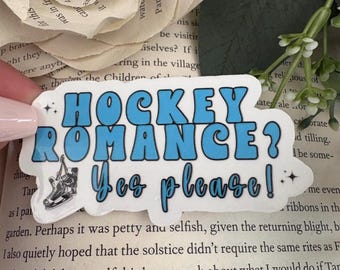 Hockey Romance Bookish Sticker: Waterproof Laptop Decal