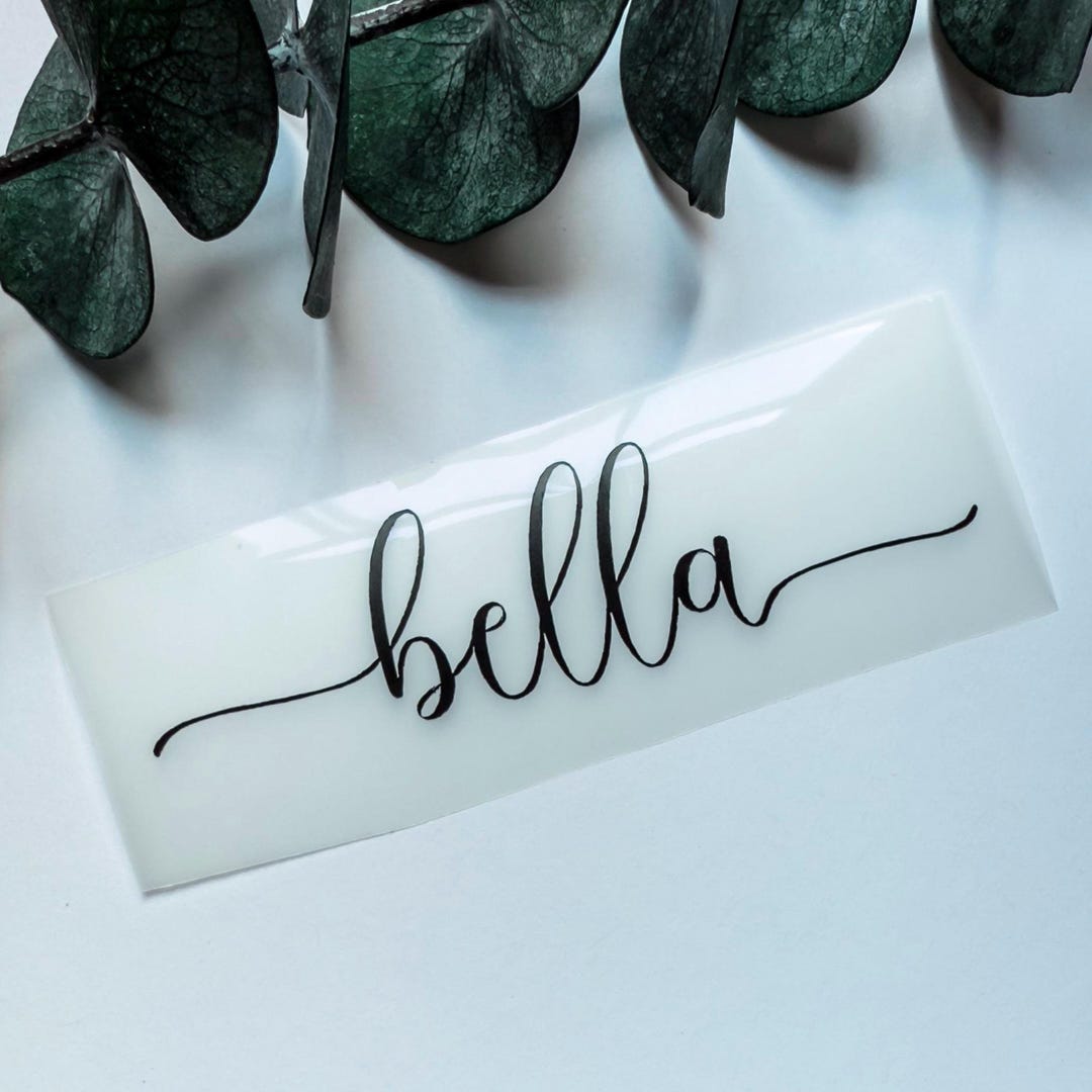 Personalized Name Decal: Custom Vinyl Sticker for Laptop, Car, Water ...