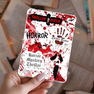 Thriller Kindle Insert | Halloween Clear Case Cardstock | Glossy or Glitter | Multiple Sizes | Kindle Accessory | Bookish Gift