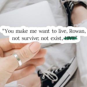 Throne of Glass Sticker: Aelin Quote - Bookish Kindle/Laptop Decal