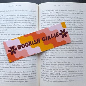 Retro Bookish Girlie Bookmark | Cute Aesthetic Bookmark | Book Lover Gift