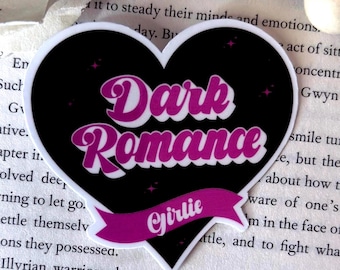 Dark Romance Girlie Sticker: Waterproof Book Lover Gift