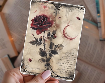 Dark Romance Kindle Insert: Bloody Rose Laminated Cardstock Decor