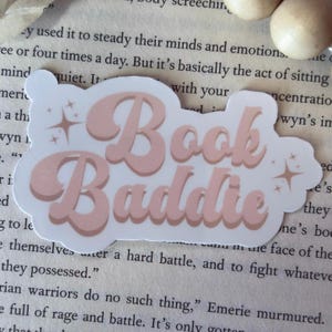 Book Baddie Sticker: Booktok Smut, Kindle Laptop Decal