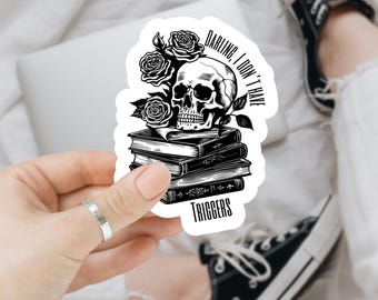 Dark Romance Sticker: I Don't Do Triggers, Glitter Waterproof Decal
