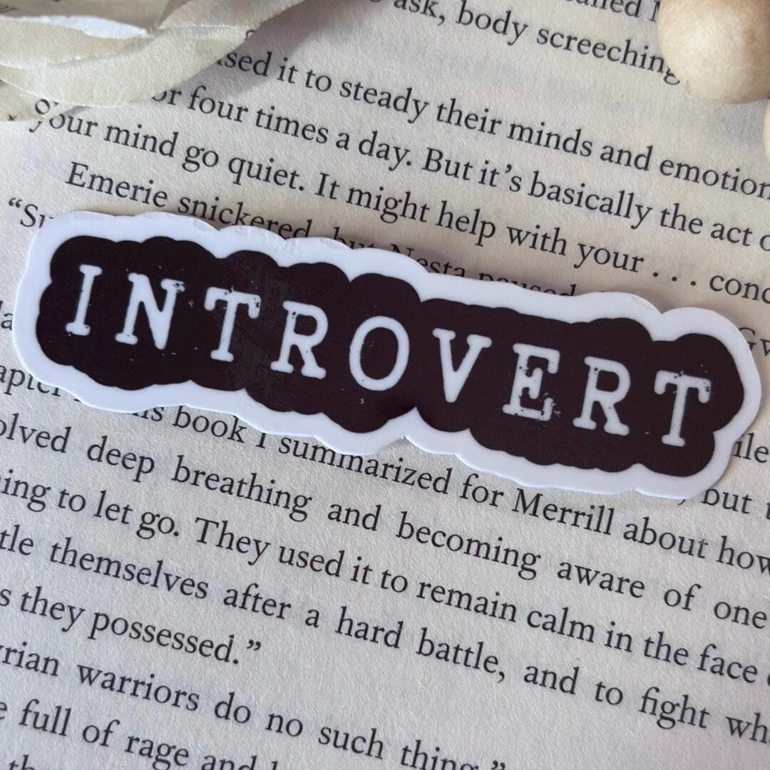 Introvert Sticker – Funny Anti-social Bookish Sticker – Glossy or ...