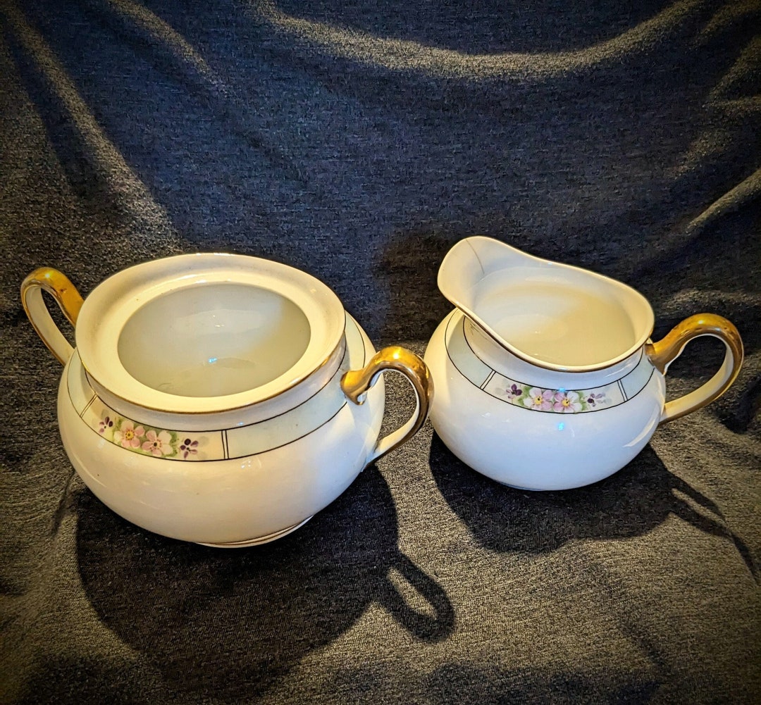 Nippon Creamer and Sugar Set Etsy
