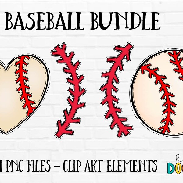 Baseball Stitches Clip Art, Sublimation Designs Elements, Clip Art Graphics, Hand Drawn Commercial Use Clip Art, Image File, Doodle Drawings