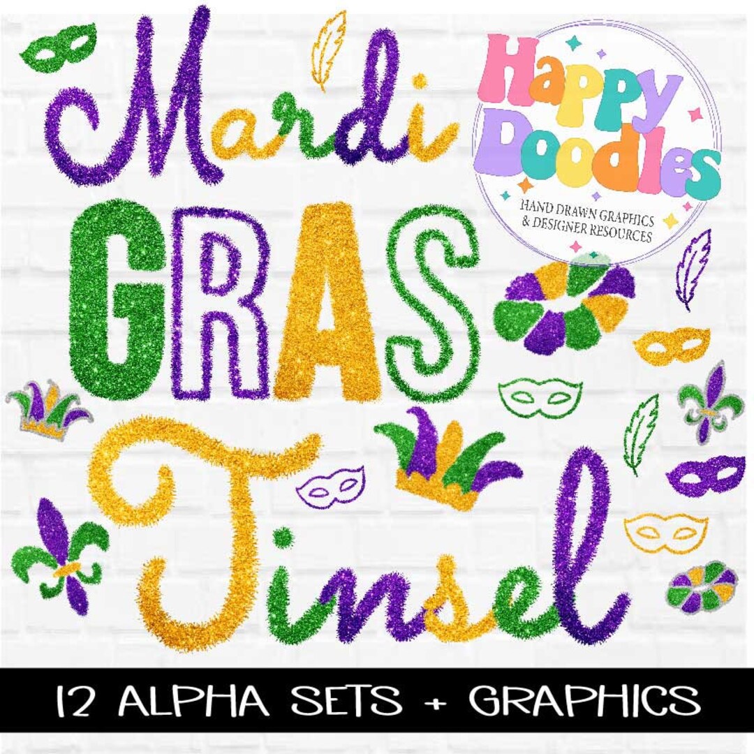 mardi gras tinsel skirt