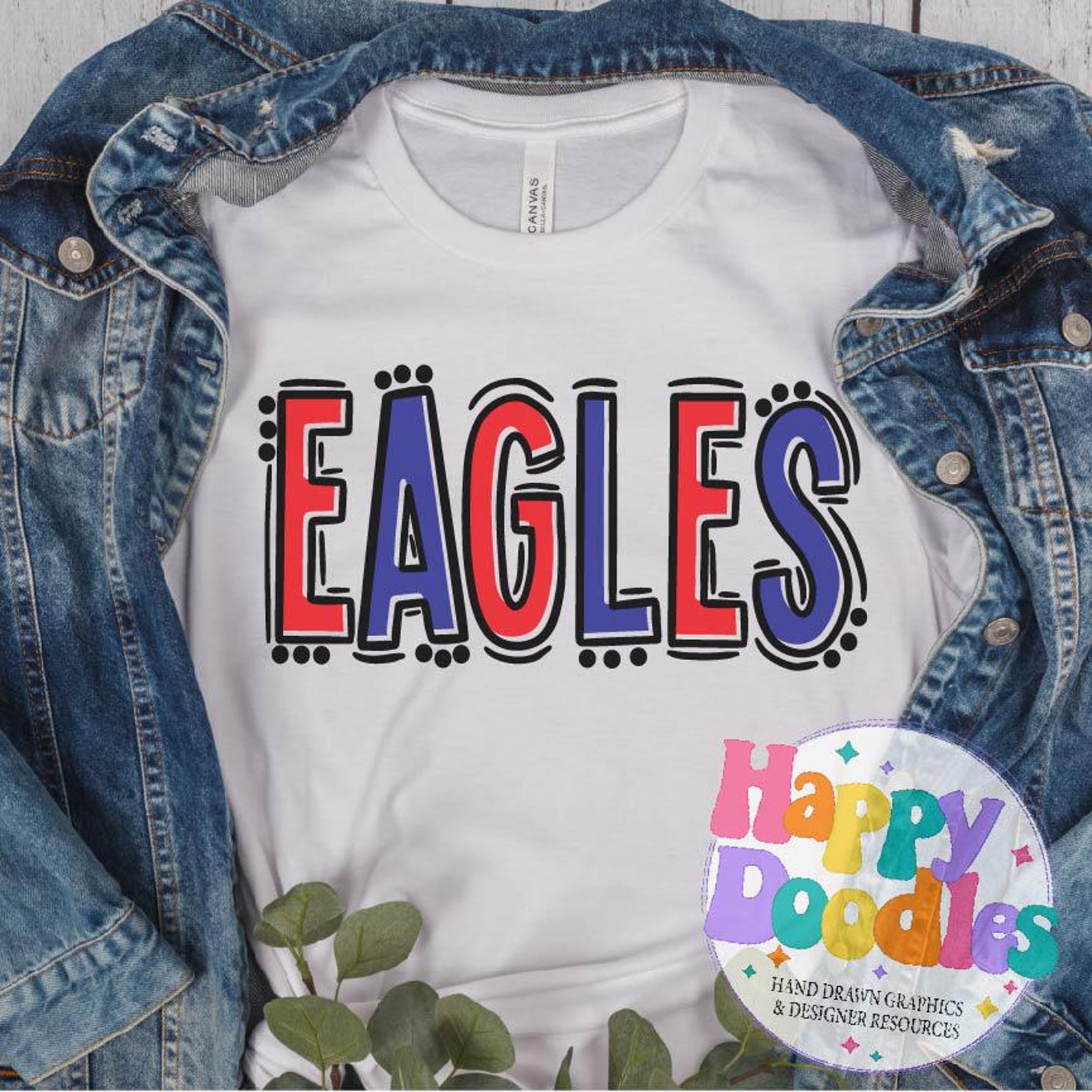 Go Team Doodle Font Team Name Bundle, Includes 66 Team Names, Font With ...