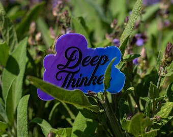 Deep Thinker Vinyl Sticker