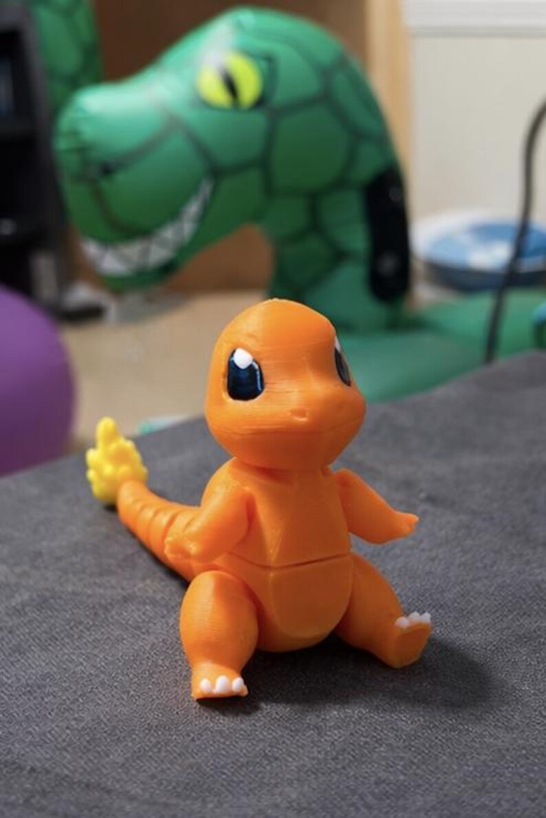Charmander Inspired Articulated Flexi Figure Toy - Etsy