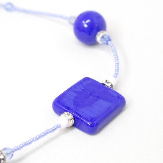 Unique piece! Vintage Murano glass necklace with … - image 5