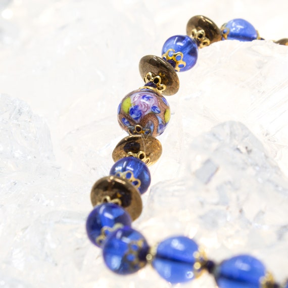 Unique piece! Vintage Murano glass necklace with … - image 3