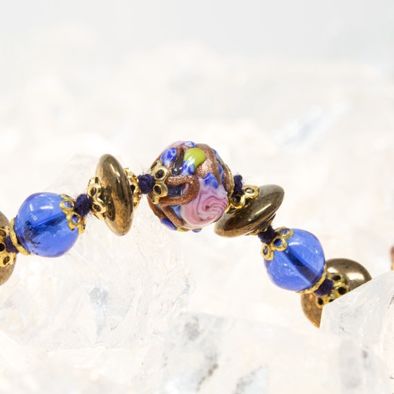 Unique piece! Vintage Murano glass necklace with … - image 2