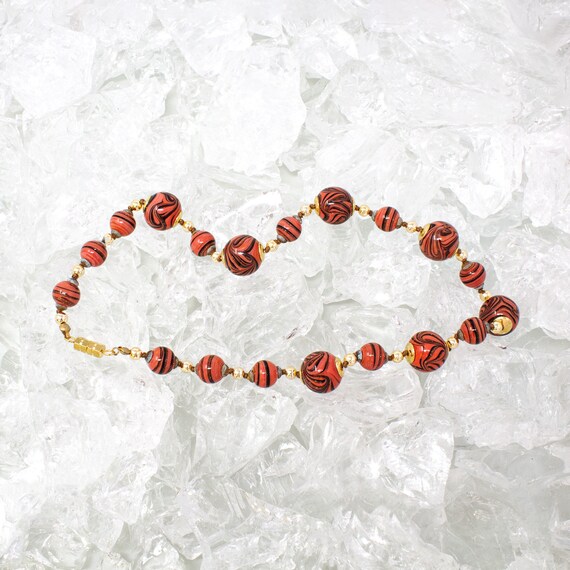 Single piece! Vintage Murano glass necklace with … - image 1