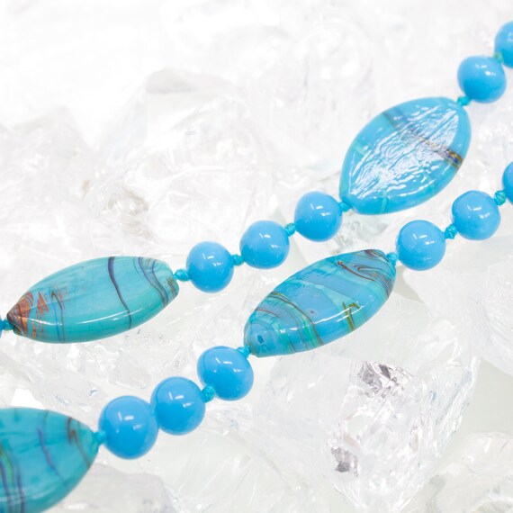 Vintage necklace with handmade Murano glass beads… - image 4
