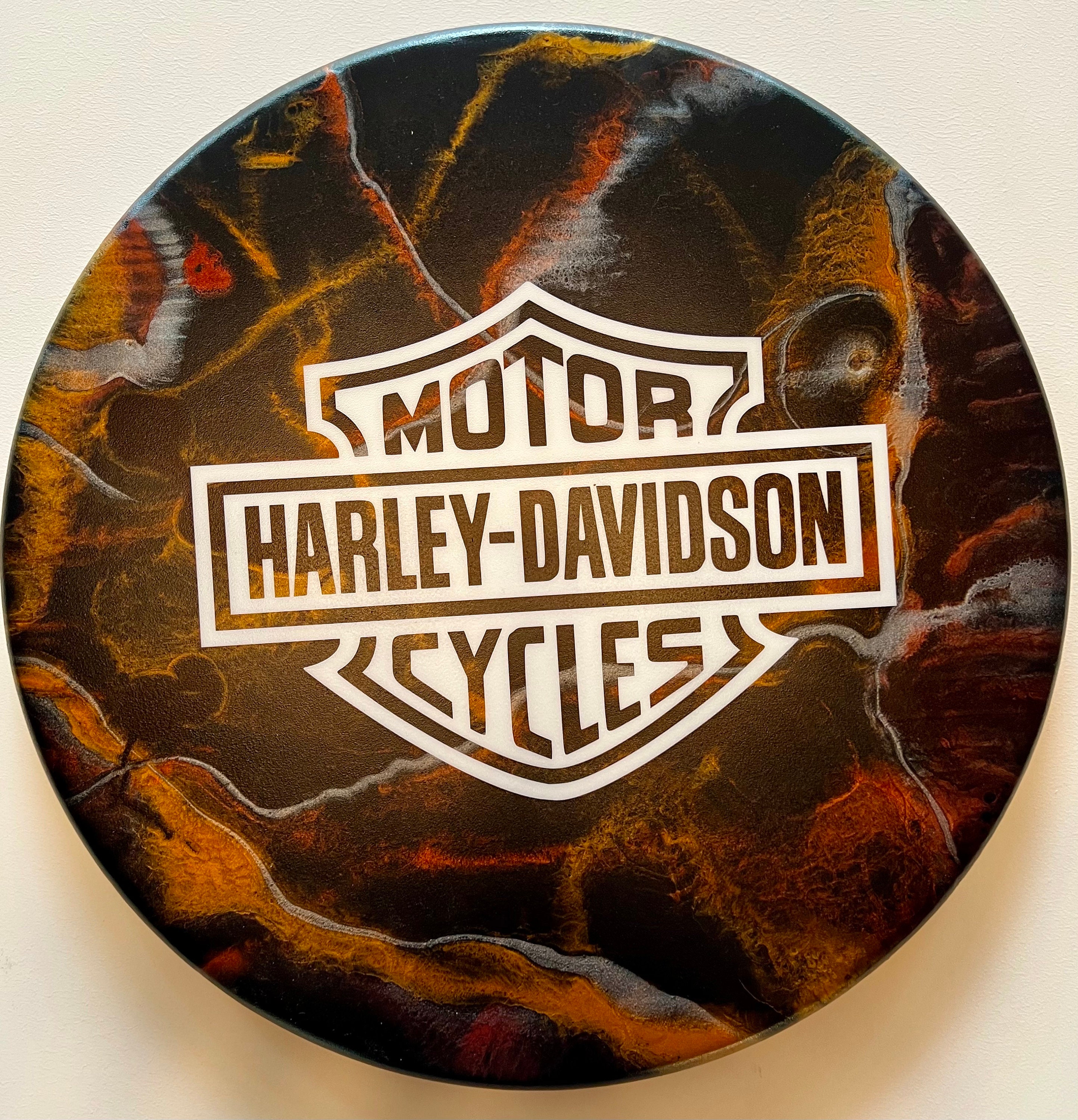 Custom 1 of a Kind Harley Davidson Wall Hanging Etsy