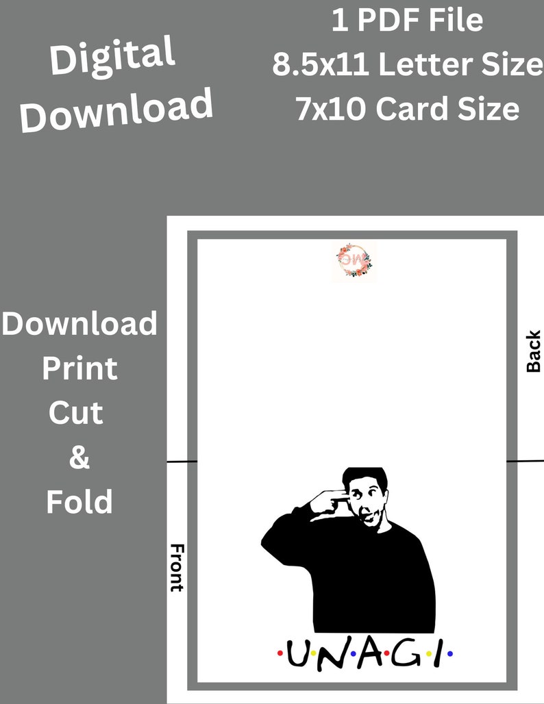 Unagi Card Printable UNAGI Greeting Card, Instant Download, 7x5 Digital Download ...