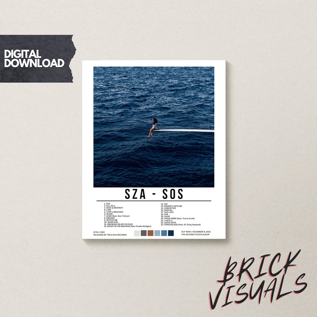 SZA sos Album Cover Poster / Tracklist / Wall Art / Home Decor - Etsy