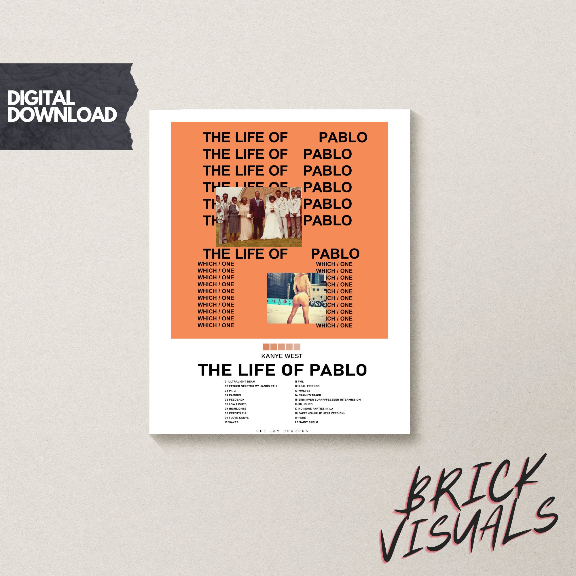 The Life of Pablo - Kanye West // Album Poster