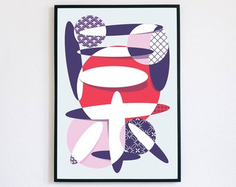 Japanese Art Poster: Modern Typographic Print (Digital Download)