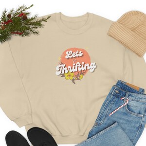 Lets Go Thrifting Unisex Heavy Blend Crewneck Sweatshirt