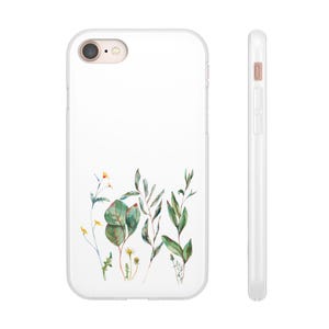 Herb, Floral, Botanical Flexi Clear Phone Case for iPhone and Samsung