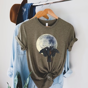 Two Headed Raven Full Moon Magic Unisex Jersey Short Sleeve Tee