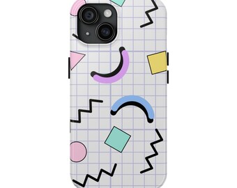 Y2K Aesthetic iPhone Case | Slim Cute Cover for iPhone 13 14 15 | Retro Vibes Phone Gift for Her
