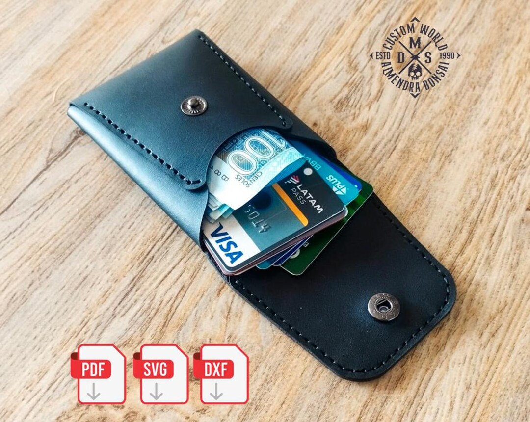 Bank Note Wallet Pattern Leather Pattern , Wallet Pattern Pdf, Wallet , Card Holder Pattern Pdf ...