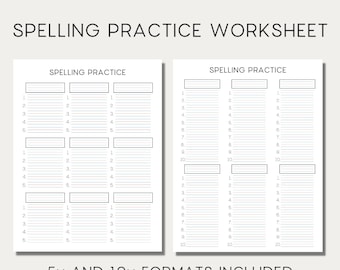 Fiche pratique d'orthographe et d'écriture manuscrite avec directives (PDF imprimable)