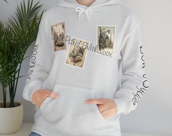Passport nach Paris Hoodie, gemütlicher Bon Voyage Hoodie, französisch inspirierter Passport nach Paris Sweatshirt, Reise-Sweatshirt